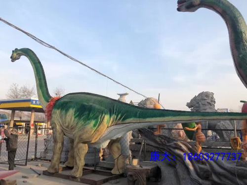 户外仿真玻璃钢恐龙摆件大型装饰品房地产公园商场游乐场景观雕塑