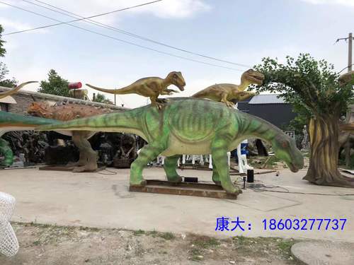 仿真玻璃钢恐龙摆件大型装饰品房地产公园商场游乐场景观雕塑