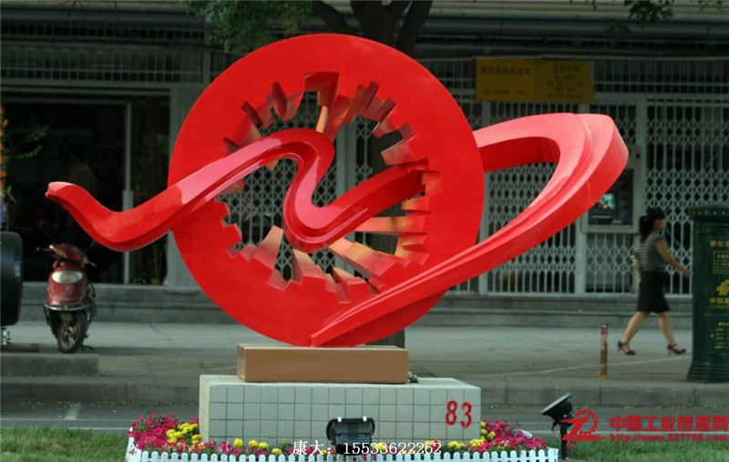 不銹鋼雕塑定制戶外建筑異形金屬擺件創(chuàng)意景觀校園廣場不銹鋼雕塑