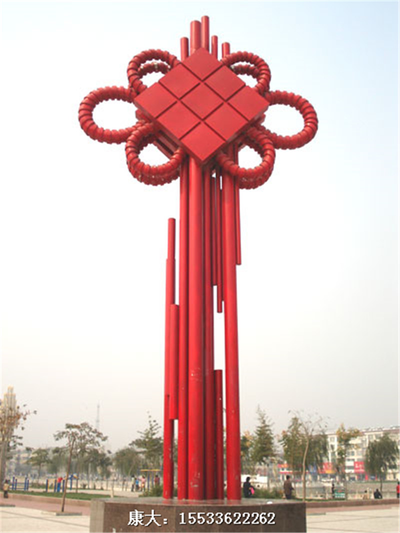 不锈钢中国结 窗花雕塑