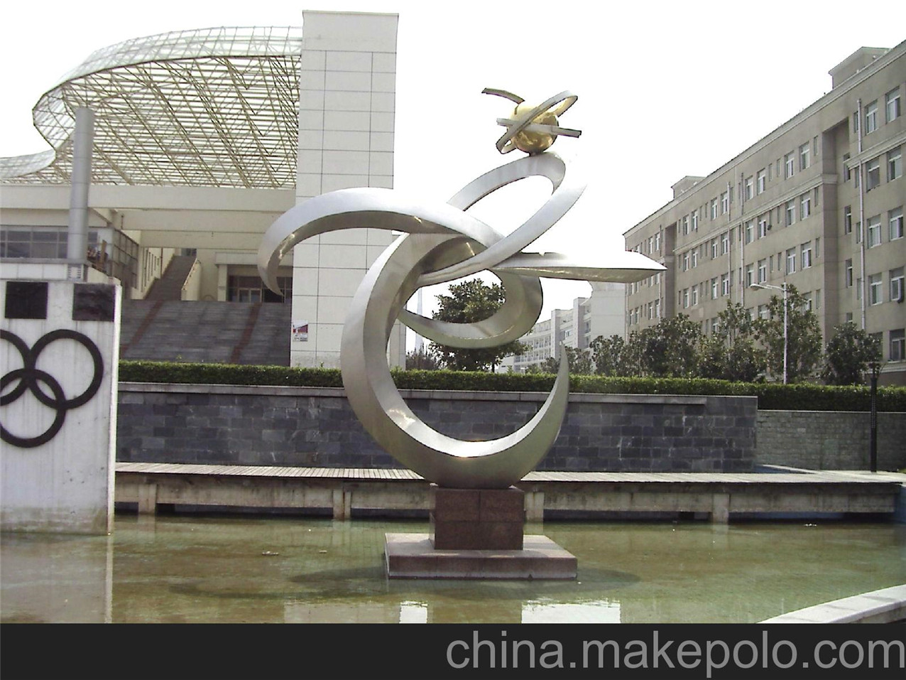 戶外城市大型金屬不銹鋼雕塑定制廠家廣場(chǎng)園林房地產(chǎn)景觀抽象擺件
