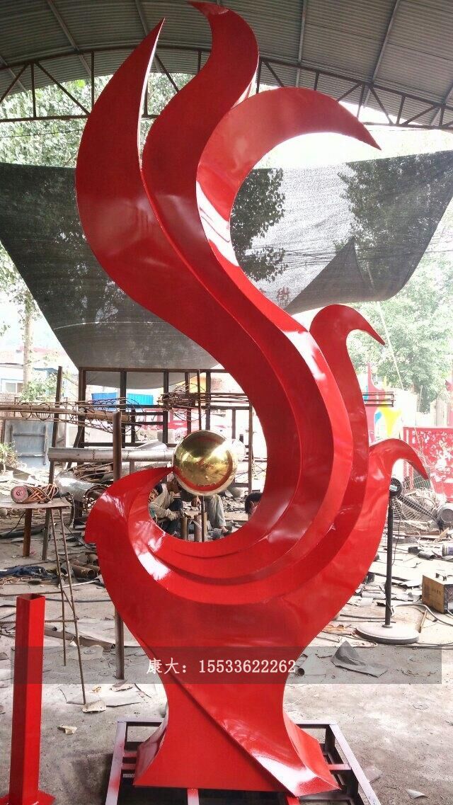 戶外城市大型金屬不銹鋼雕塑擺件