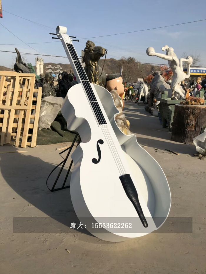 不銹鋼樂器園林仿銅雕塑擺件
