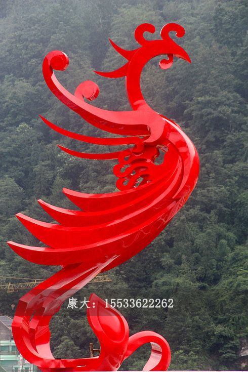 不锈钢凤凰雕塑