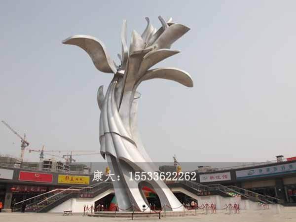 不銹鋼戶外廣場景觀雕塑