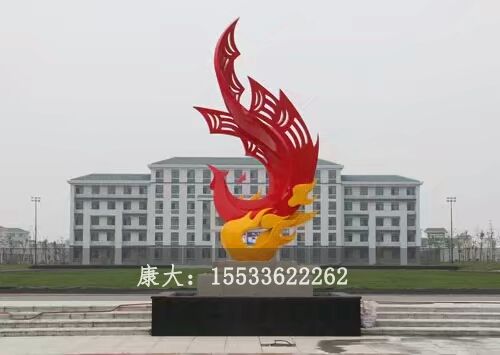 不锈钢凤凰雕塑