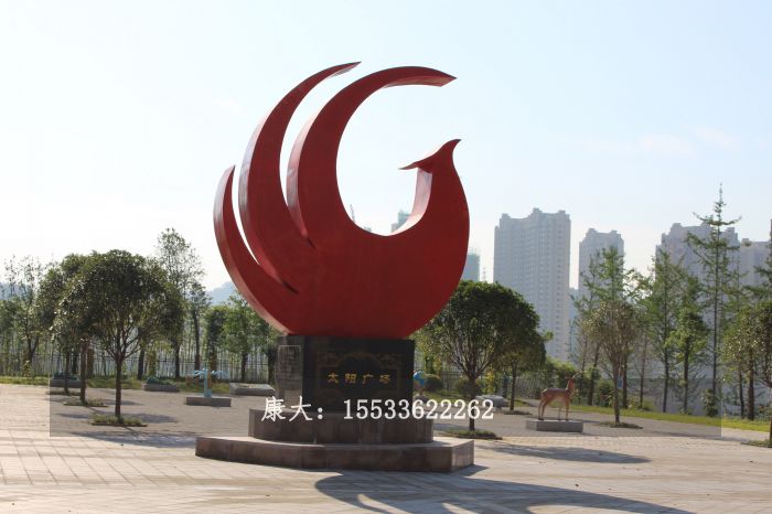 不锈钢凤凰雕塑