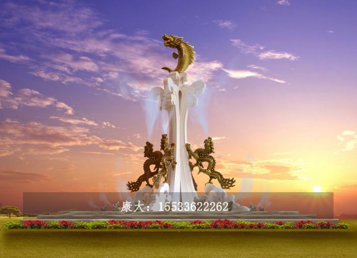 不锈钢龙雕塑