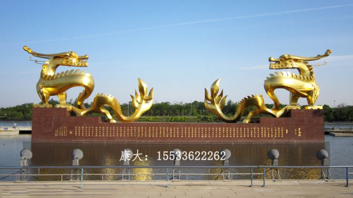 不锈钢龙雕塑