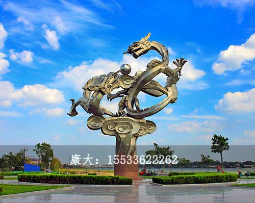 不锈钢龙雕塑