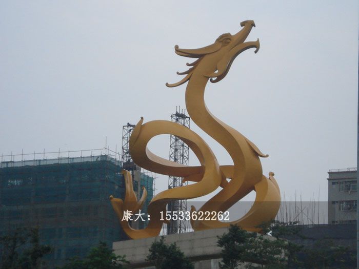不锈钢龙雕塑