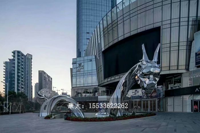 不锈钢龙雕塑