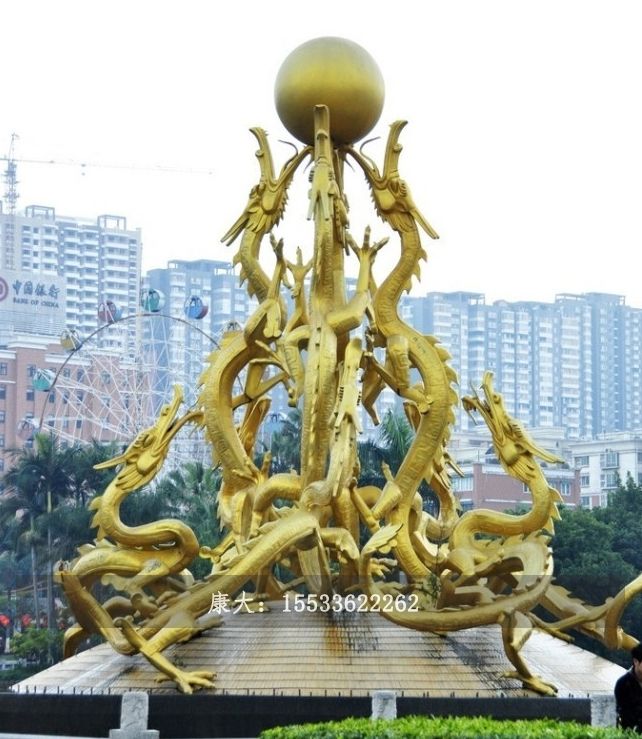 不锈钢龙雕塑