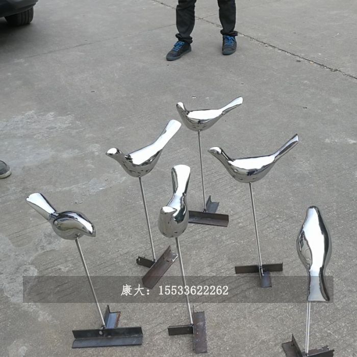 不锈钢鸟雕塑