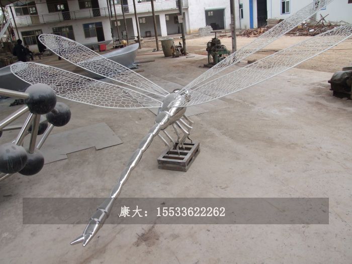不銹鋼雕塑蜻蜓擺件