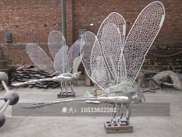 不銹鋼蜻蜓雕塑