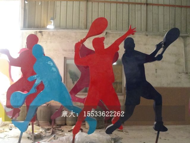 不銹鋼剪影運(yùn)動(dòng)雕塑
