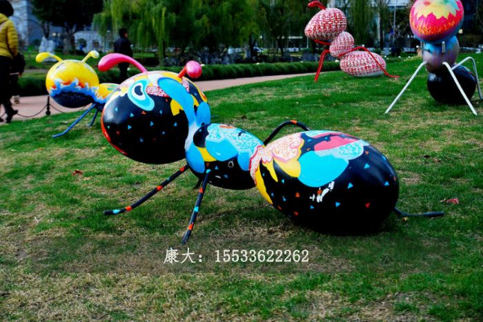不銹鋼雕塑螞蟻戶外擺件