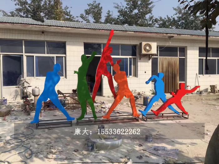 不銹鋼人物逛街運(yùn)動(dòng)雕塑