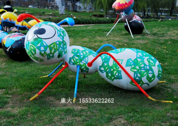 不銹鋼園林?jǐn)[件螞蟻雕塑
