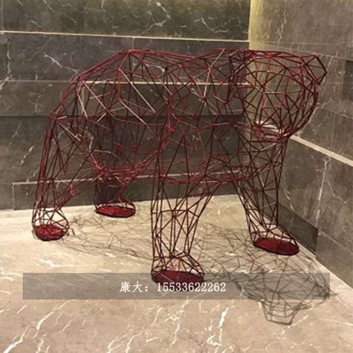 不锈钢熊雕塑