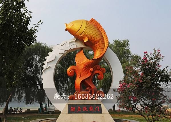 不锈钢鱼雕塑
