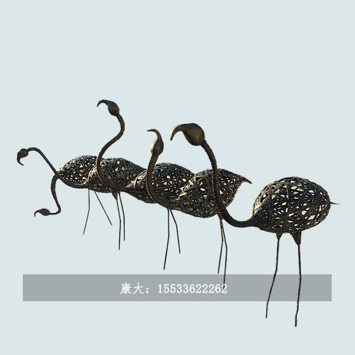 不锈钢动物园林摆件鹤雕塑
