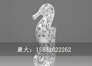 戶(hù)外彩繪海馬雕塑