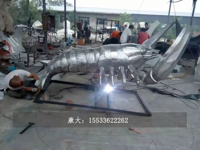 海洋生物蝦雕塑擺件