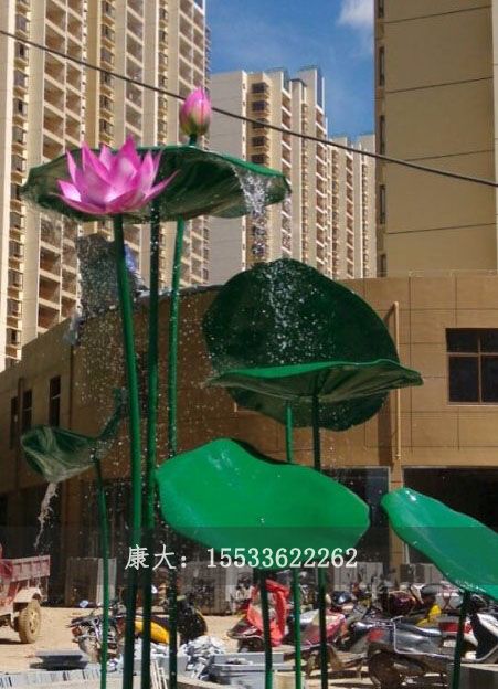 荷花雕塑