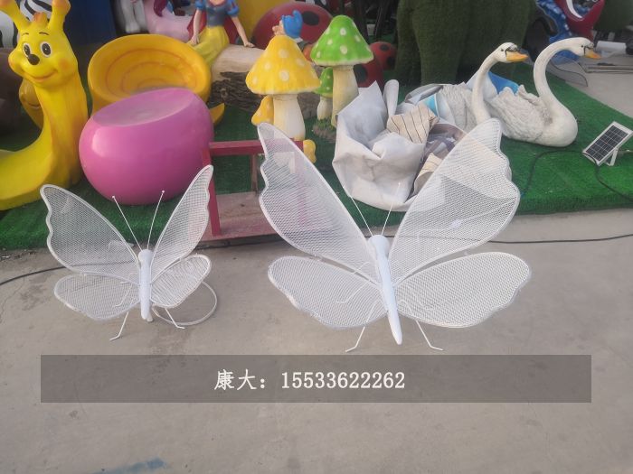 不銹鋼蝴蝶雕塑擺件