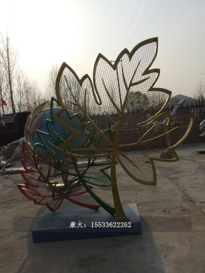 树叶雕塑