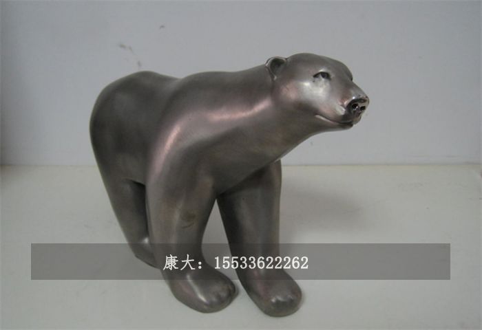不銹鋼動物熊戶外園林?jǐn)[件