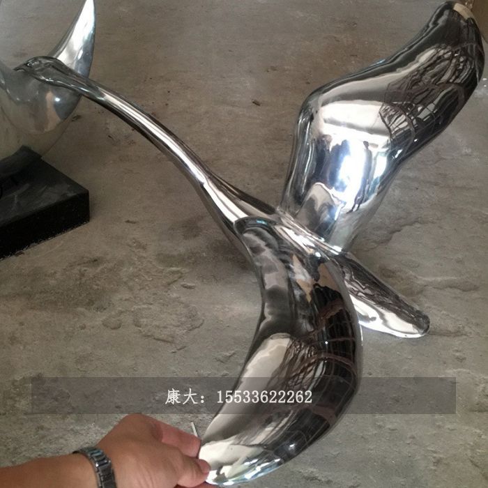 不銹鋼小鳥雕塑戶外擺件