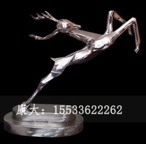 不銹鋼抽象動物鹿雕塑