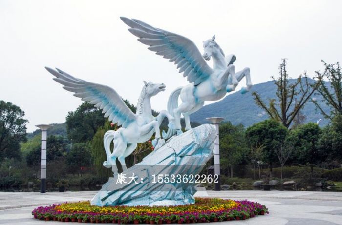 不銹鋼馬雕塑戶外廣場雕塑