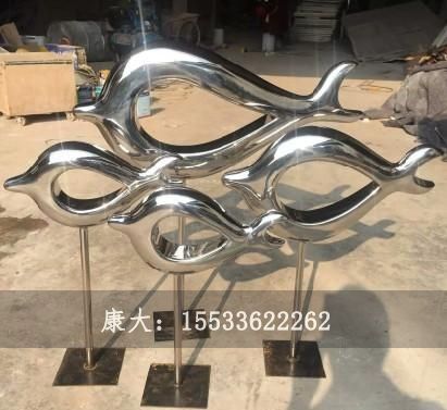 不锈钢鱼景观雕塑摆件