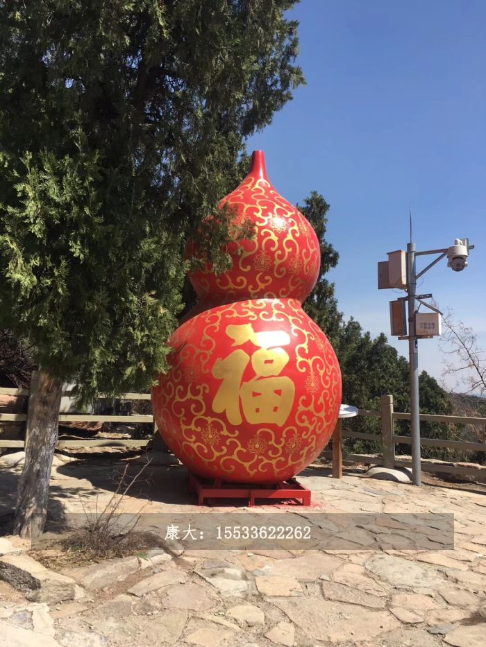 不銹鋼葫蘆雕塑擺件