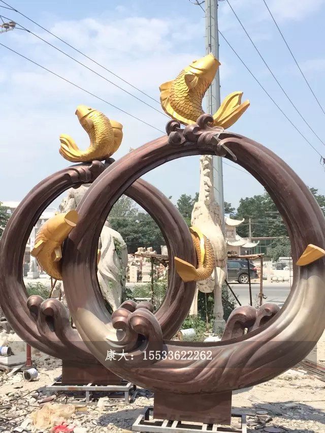 不銹鋼魚景觀雕塑