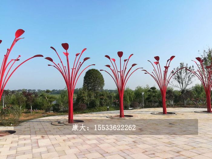 不銹鋼樹植物公園雕塑擺件