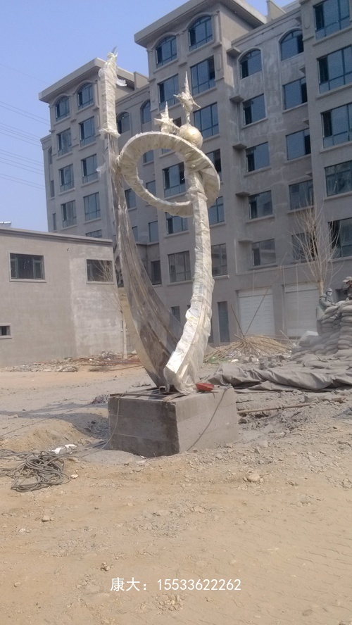 不銹鋼戶外大型廣場雕塑
