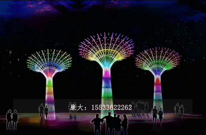 不銹鋼室外廣場樹雕塑