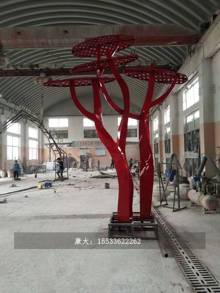 樹造型不銹鋼雕塑擺件