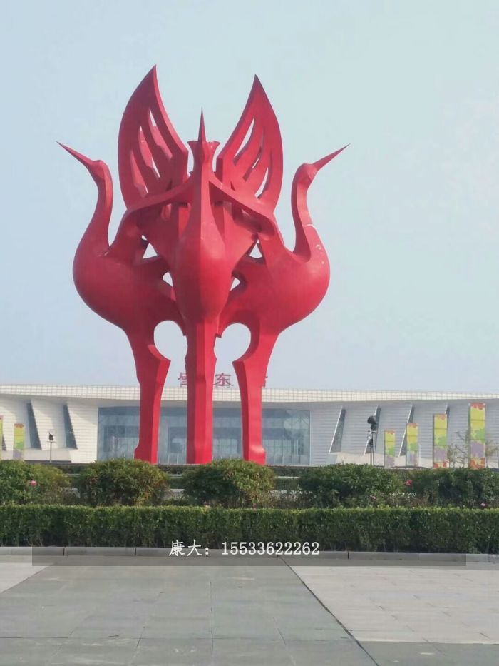 不銹鋼花卉廣場戶外雕塑
