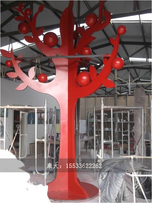 不锈钢植物雕塑