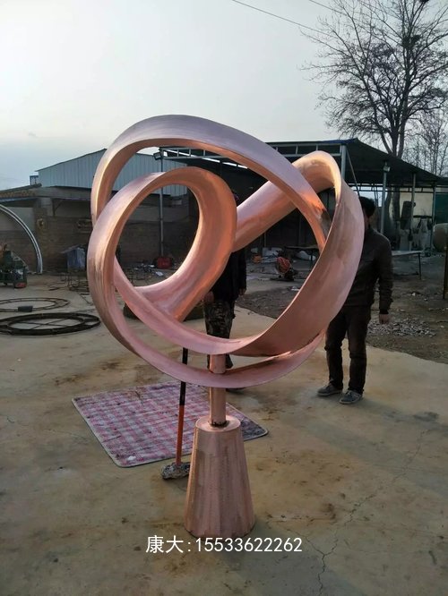 不銹鋼雕塑售樓部校園廣場抽象景觀