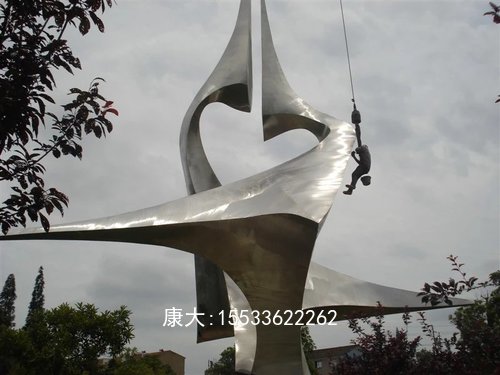 不銹鋼城市廣場雕塑售樓處水景戶外標(biāo)志抽象園林景觀