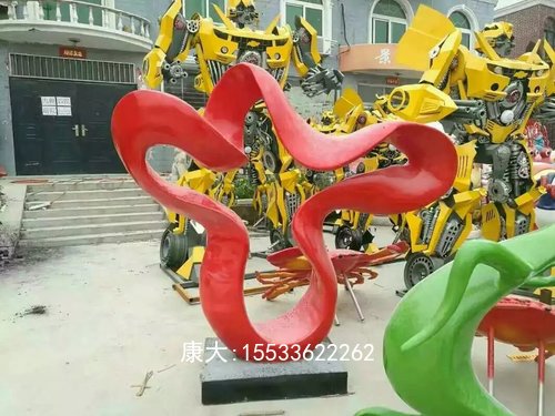 不銹鋼城市廣場雕塑售樓處水景圓環(huán)金屬抽象景觀擺件