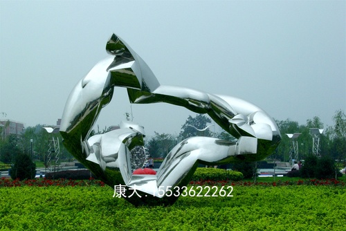 戶外廣場(chǎng)不銹鋼雕塑定制大型園林景觀擺件