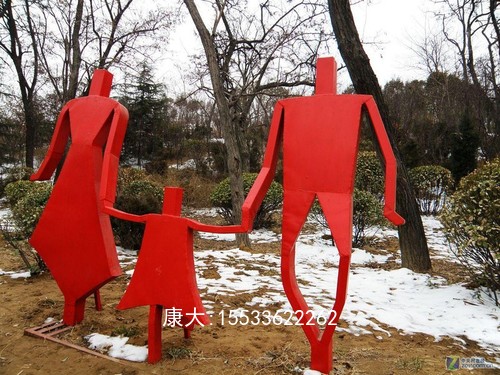 一家三口雕塑不銹鋼人物雕塑現(xiàn)代城市小品一家三口逛廣場(chǎng)景觀雕塑